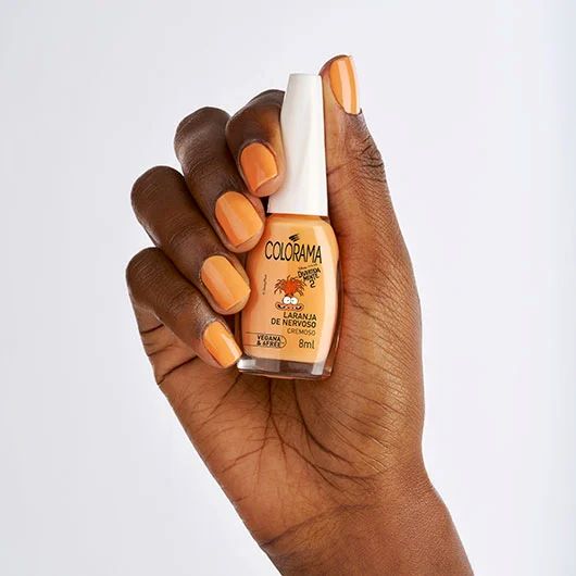 Esmalte Cremoso Laranja de Nervoso Divertida Mente 2 Colorama - 8ml