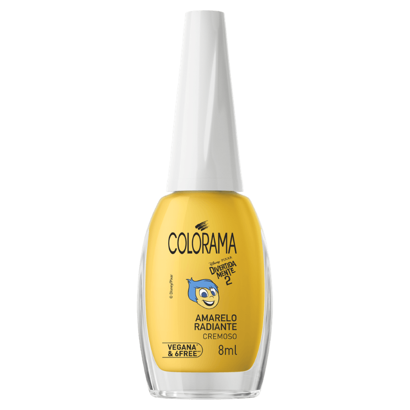 Esmalte Cremoso Amarelo Radiante Divertida Mente 2 Colorama - 8ml