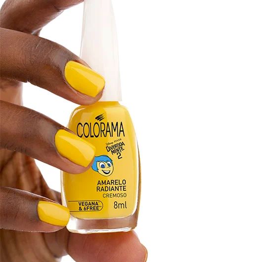 Esmalte Cremoso Amarelo Radiante Divertida Mente 2 Colorama - 8ml