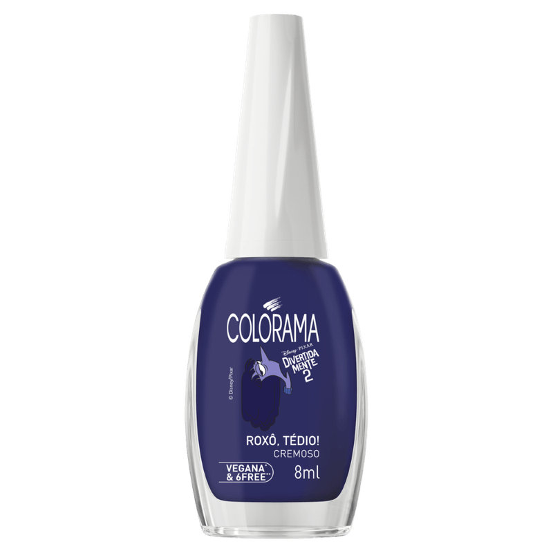 Esmalte Cremoso Roxô, Tédio! Divertida Mente 2 Colorama - 8ml