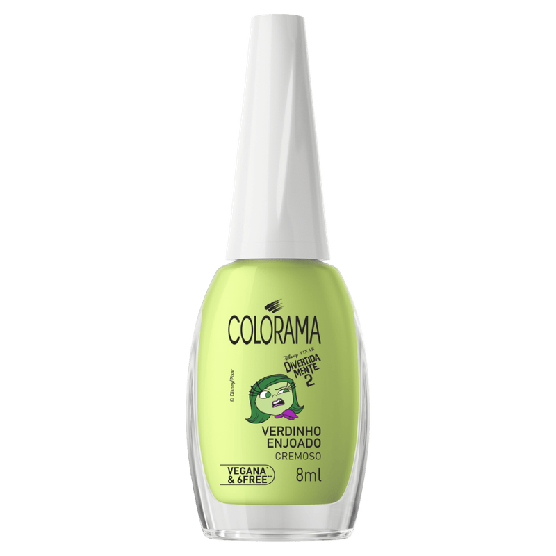 Esmalte Cremoso Verdinho Enjoado Divertida Mente 2 Colorama - 8ml