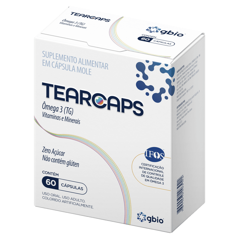 Suplemento Alimentar Tearcaps Gbio - 60 Cápsulas Mole