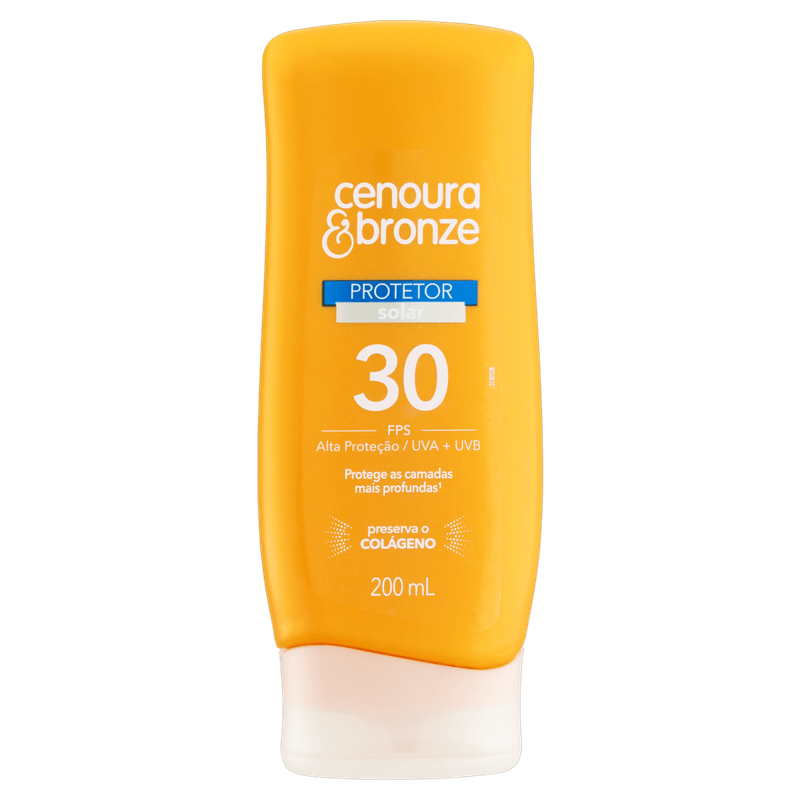 Protetor Solar FPS 30 Cenoura e Bronze 200ml
