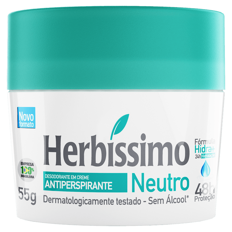 Desodorante Herbissimo Creme S/Perf 55G - Herbissimo