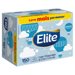 Lenço de Papel Folha Dupla Elite - 150 Unidades