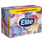 Lenço de Papel Folha Dupla Elite - 150 Unidades