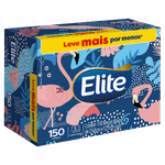 Lenço de Papel Folha Dupla Elite - 150 Unidades