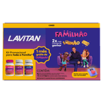 Kit Lavitan Familhão A-Z Mulher + A-Z Original + Suplemento Infantil Tutti Frutti - 60 Comprimidos