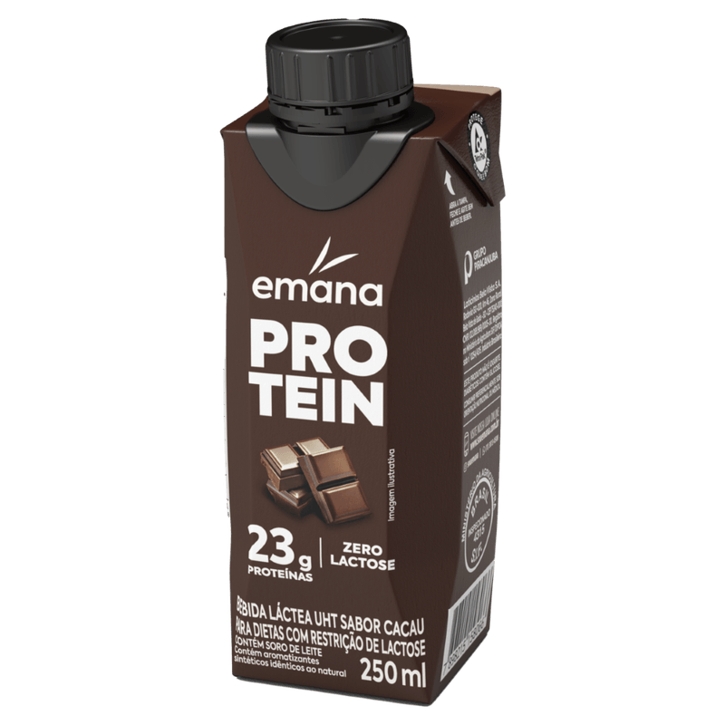 Bebida Láctea Emana Protein Zero Lactose Cacau - 250ml