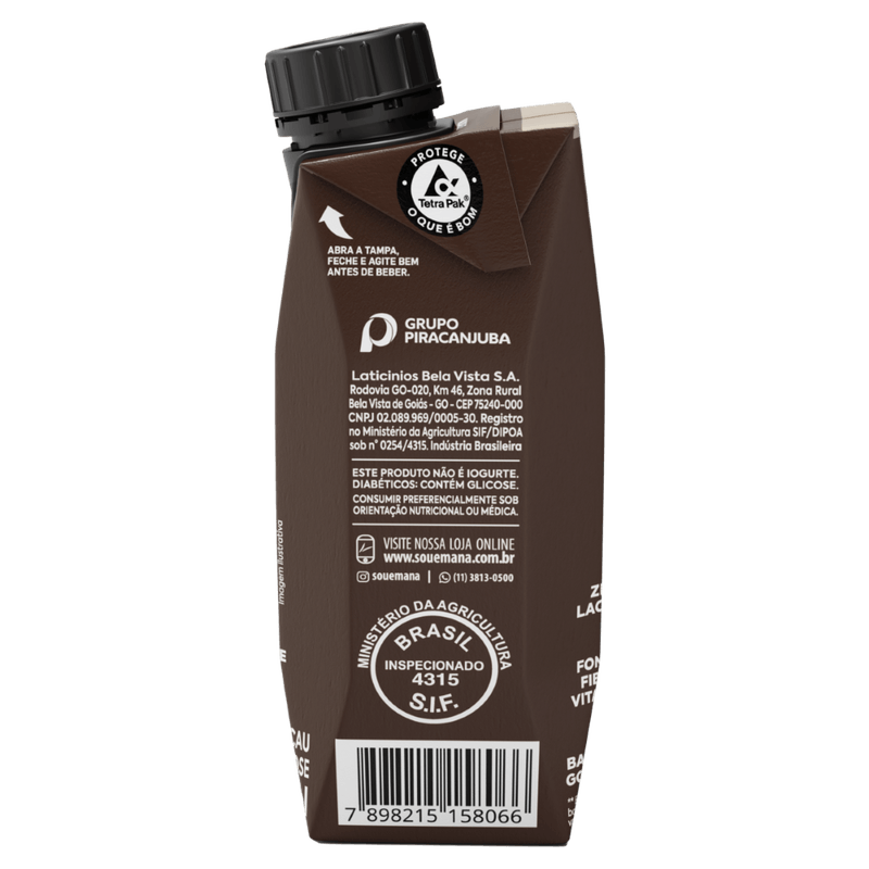 Bebida Láctea Emana Protein Zero Lactose Cacau - 250ml