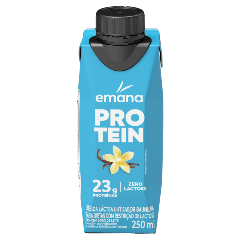 Bebida Láctea Emana Protein Zero Lactose Baunilha - 250ml