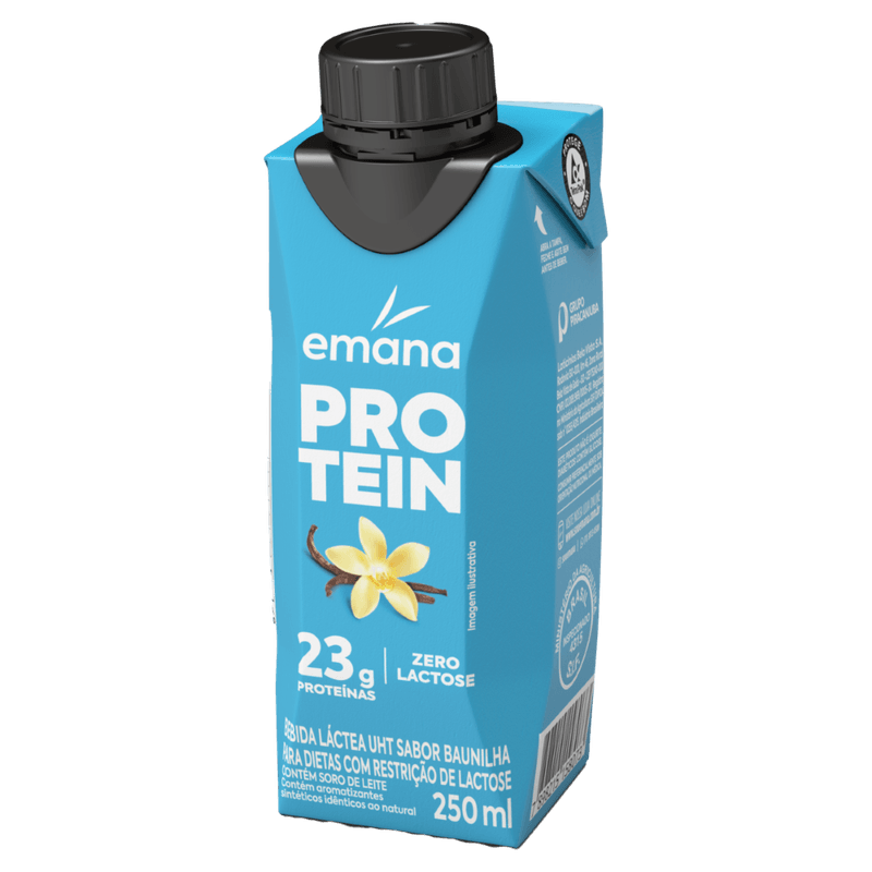 Bebida Láctea Emana Protein Zero Lactose Baunilha - 250ml