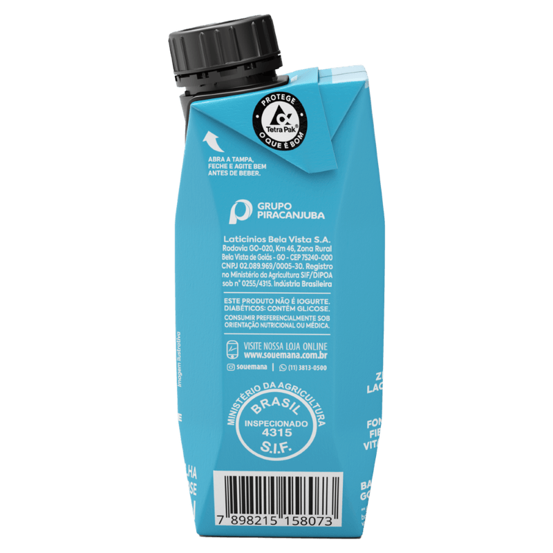 Bebida Láctea Emana Protein Zero Lactose Baunilha - 250ml