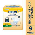 Fralda Bigfral Derma Plus P - 9 Unidades