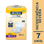 Fralda Bigfral Derma Plus XG - 7 Unidades