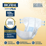 Fralda Bigfral Derma Plus XG - 7 Unidades