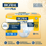 Fralda Bigfral Derma Plus Econômica M - 18 Unidades