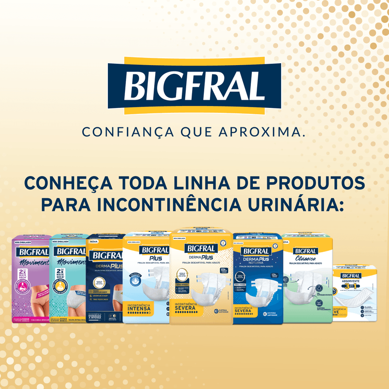 Fralda Bigfral Derma Plus Econômica M - 18 Unidades