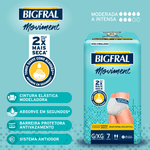 Roupa Íntima Descartável Unissex Bigfral Moviment G/XG - 7 Unidades