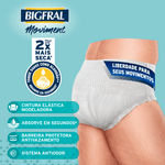 Roupa Íntima Descartável Unissex Bigfral Moviment G/XG - 7 Unidades