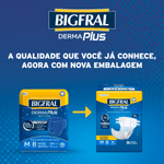 Fralda Geriátrica Bigfral Derma Plus Noturna  XG - 7 Unidades