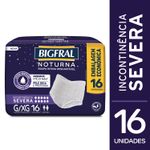 Roupa Íntima Descartável Unissex Bigfral Noturna G/XG - 16 Unidades