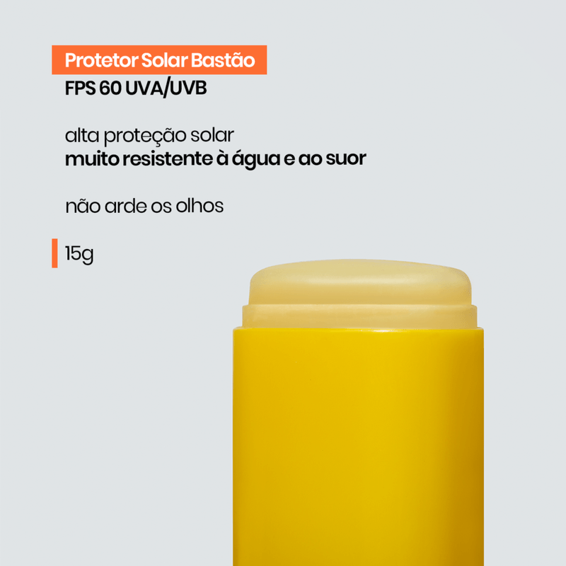 Protetor Solar em Bastão FPS 60 Rosto Sallve - 15g