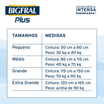 Fralda Descartável Adulto Bigfral Plus M - 8 Unidades