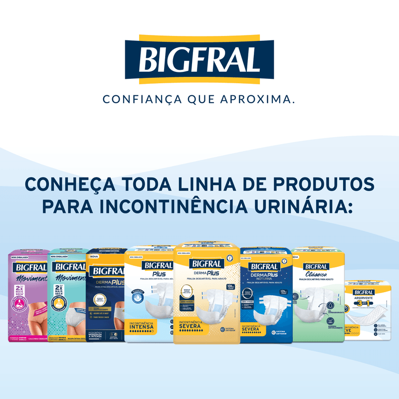 Fralda Descartável Adulto Bigfral Plus M - 8 Unidades