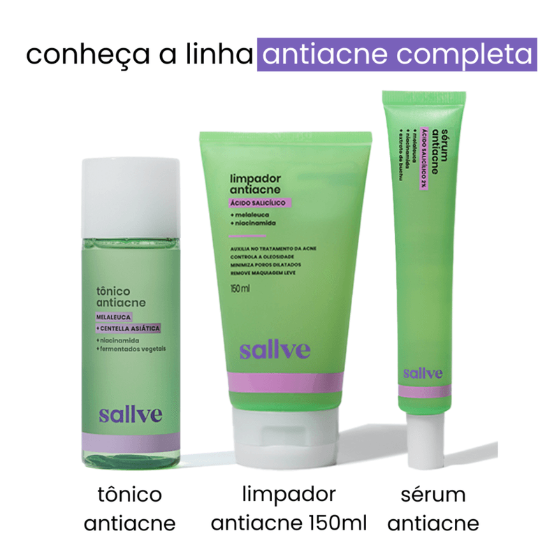 Gel Limpador Facial Antiacne Sallve - 150ml