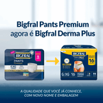 Roupa Íntima Descartável para Incontinência Unissex Bigfral Derma Plus G/XG - 16 Unidades