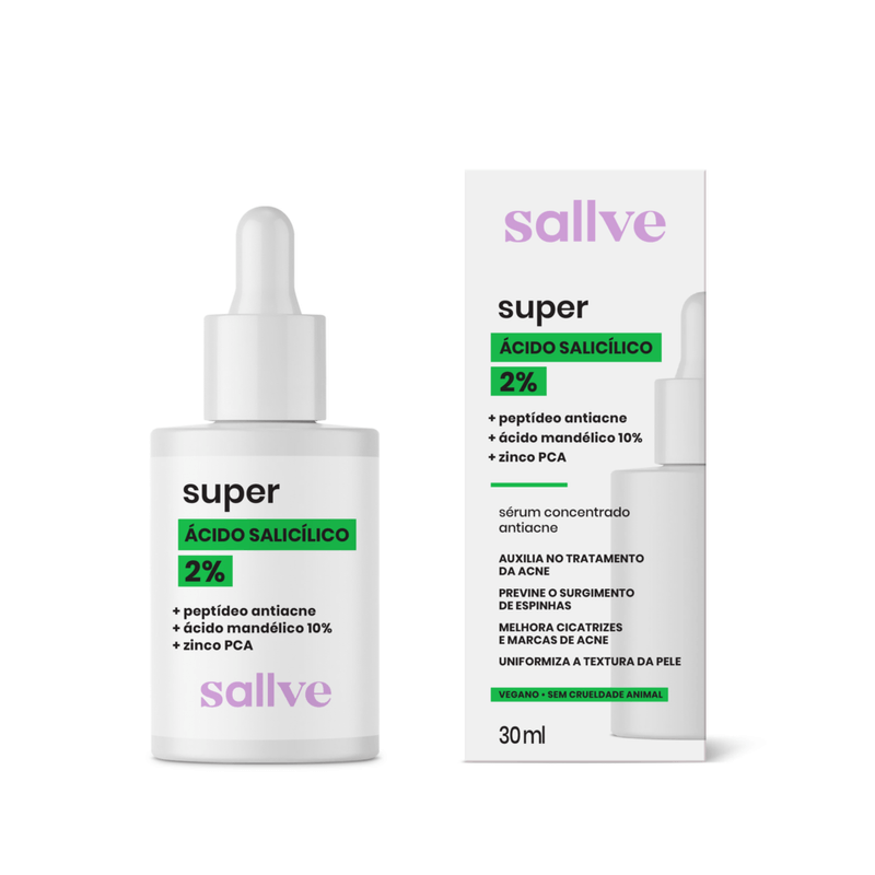 Sérum Facial Super Ácido Salicílico 2 Sallve - 30ml