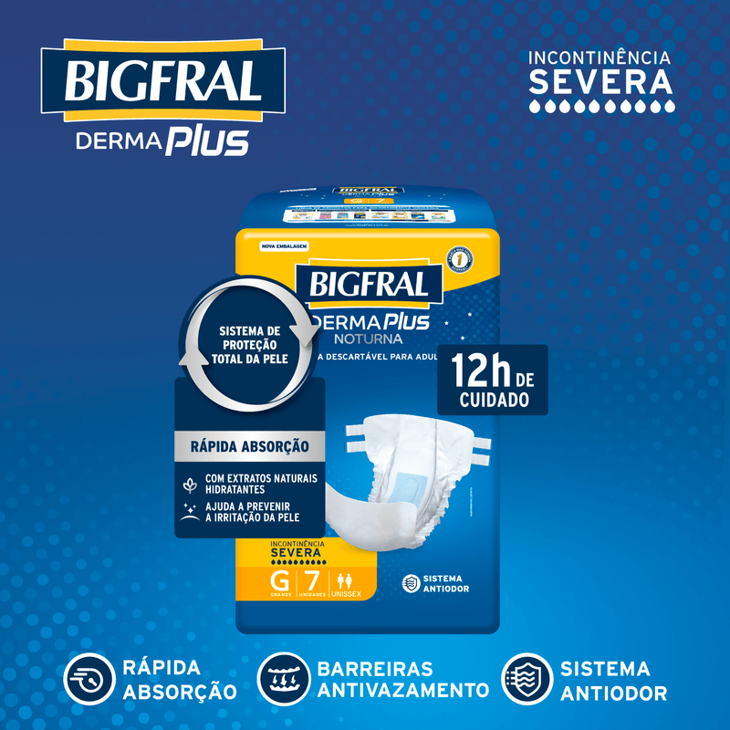 Fralda Bigfral Noturna G 7Un - Bigfral