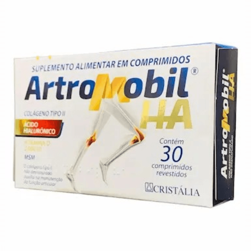 Suplemento Alimentar Artromobil HA Cristalia - 30 Comprimidos