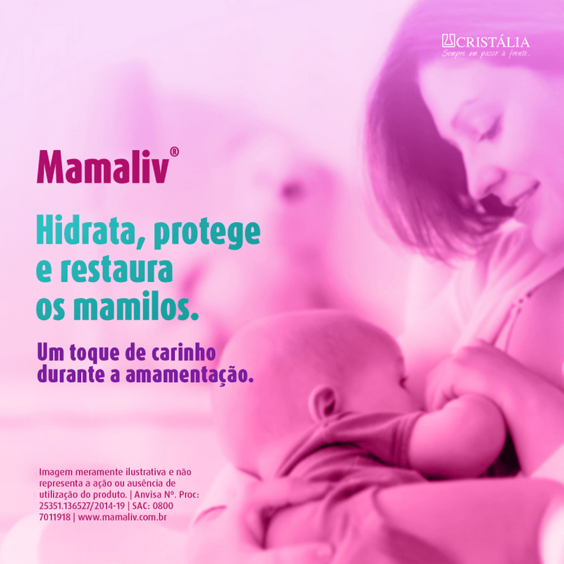 Mamaliv Pomada para Seio Cristália - 30g