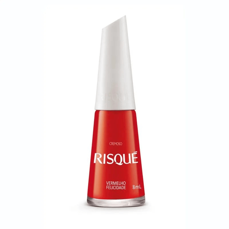 Esmalte Cremoso Risque Vermelho Felicidade - 8ml