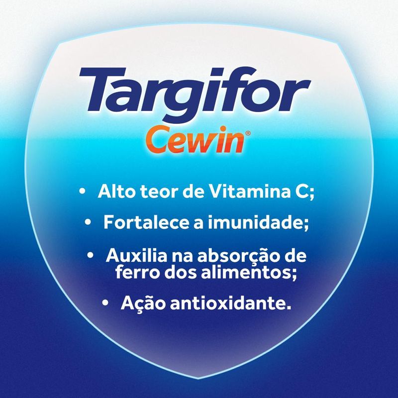 Vitamina C Targifor Cewin Laranja - 10 Comprimidos Efervescentes