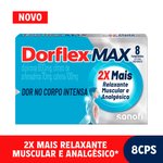 Dorflex Max Analgésico e Relaxante Muscular Dipirona 600mg - 8 comprimidos