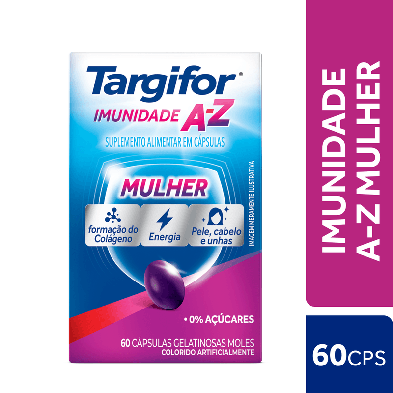 Suplemento Alimentar Targifor Imunidade A-Z Mulher - 60 Cápsulas
