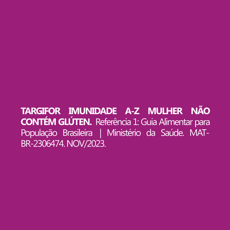 Suplemento Alimentar Targifor Imunidade A-Z Mulher - 60 Cápsulas