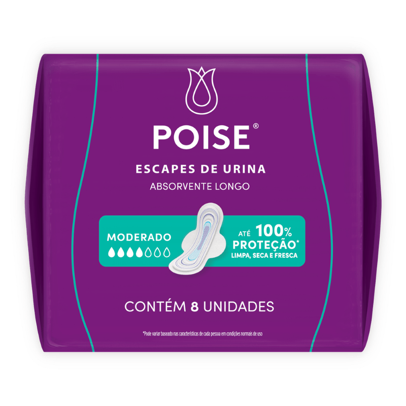 Absorvente-com-Abas-para-Escapes-de-Urina-Poise-Longo---8-Unidades