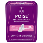 Absorvente-com-Abas-para-Escapes-de-Urina-Poise-Discreto---8-Unidades