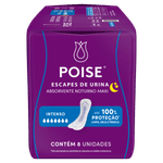 Absorvente-sem-Abas-para-Escapes-de-Urina-Poise-Noturno-Maxi---8-Unidades