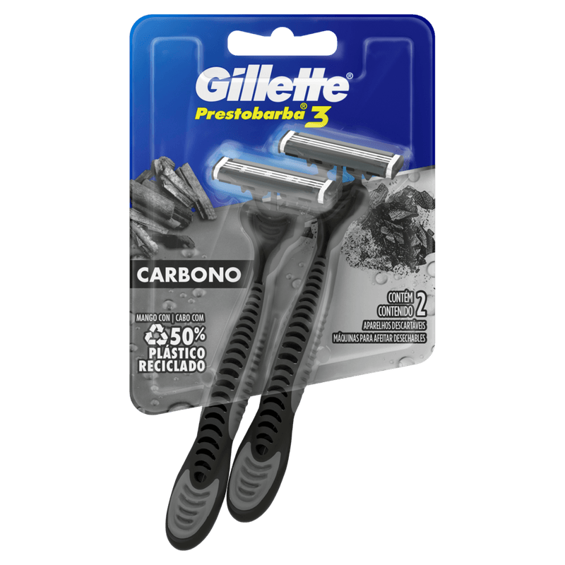 Aparelho-Descartavel-para-Barbear-Gillette-Prestobarba3-Carbono-2-Unidades
