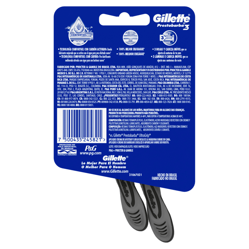 Aparelho-Descartavel-para-Barbear-Gillette-Prestobarba3-Carbono-2-Unidades