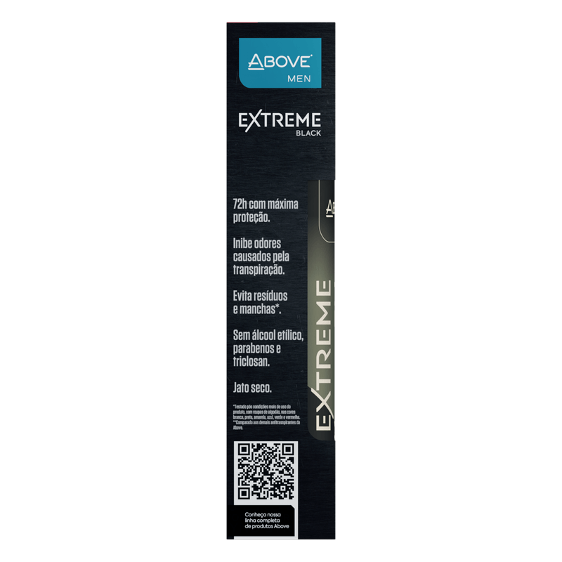Desodorante-Jato-Seco-Aerossol-Invisible-Black-72h-Above-Men-Extreme-2-Unidades-200ml-Cada