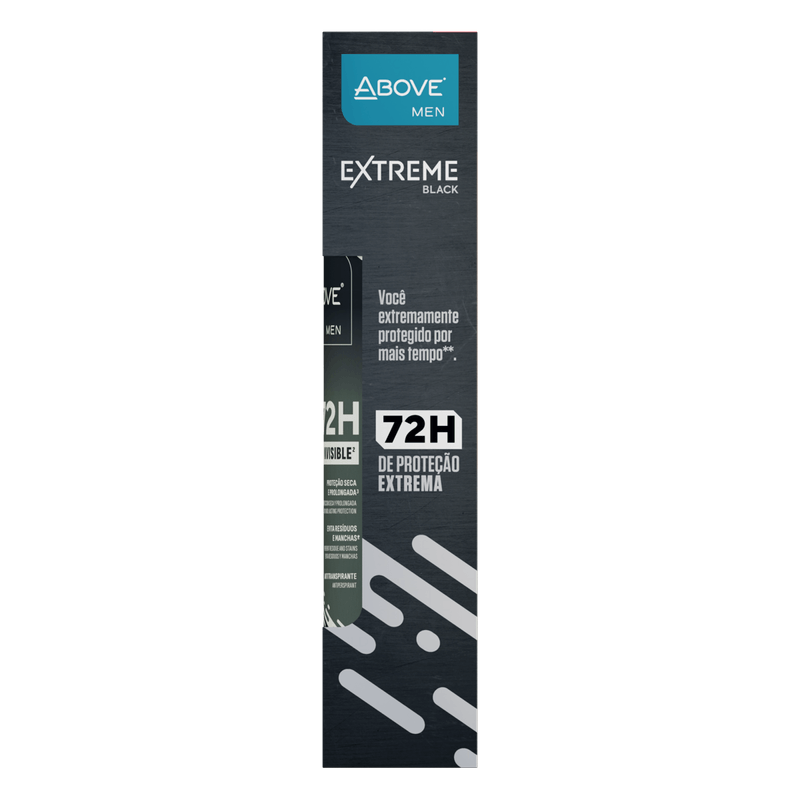 Desodorante-Jato-Seco-Aerossol-Invisible-Black-72h-Above-Men-Extreme-2-Unidades-200ml-Cada