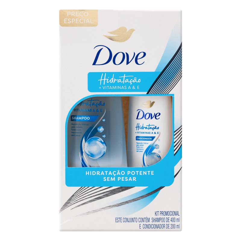 Shampoo-400ml---Condicionador-200ml-Vitamina-A---B-Dove-Hidratacao-