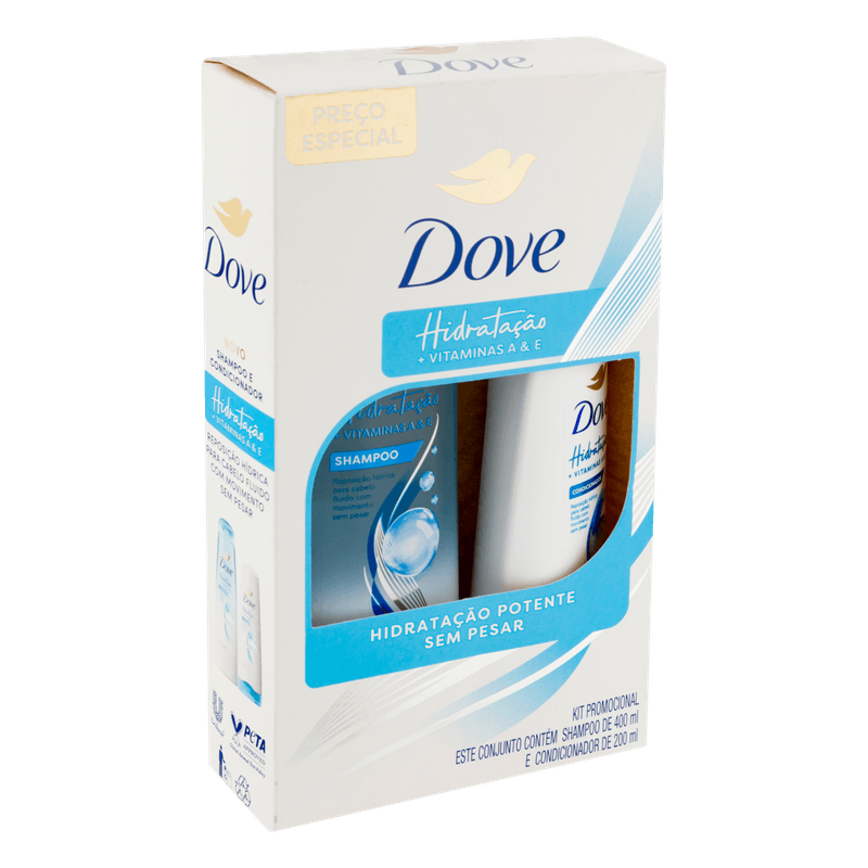 Shampoo-400ml---Condicionador-200ml-Vitamina-A---B-Dove-Hidratacao-