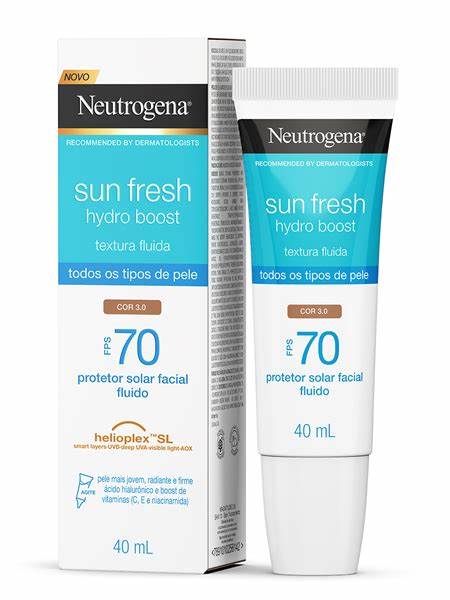 Protetor-Solar-Facial-Neutrogena-Sun-Fresh-Hydro-Boost-FPS-70-Cor-3.0-40ml